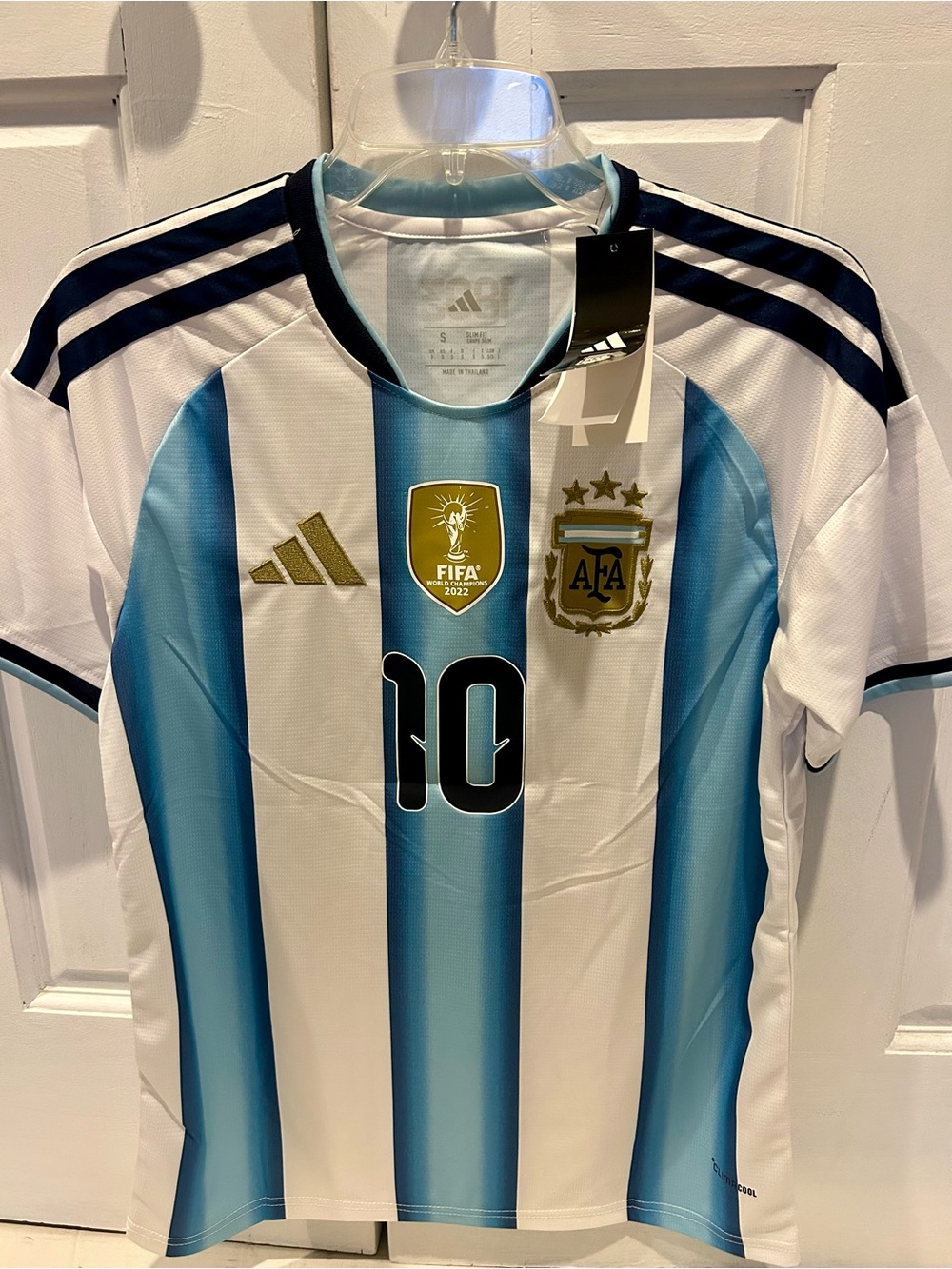 adidas Argentina Soccer Jersey - Light Blue & White